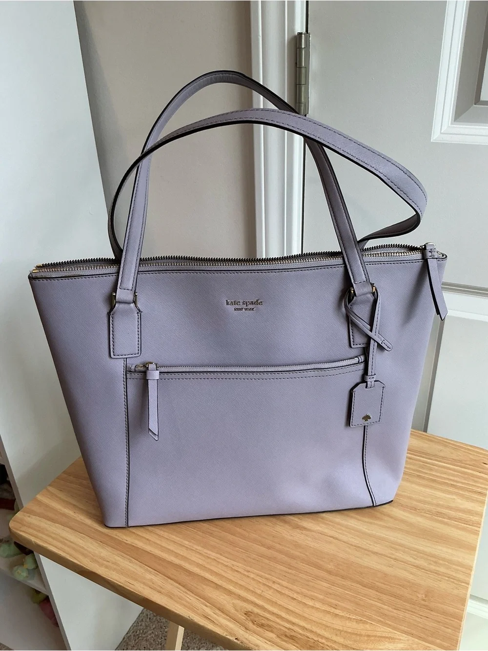kate spade Cameron Lavender Saffiano Leather Tote